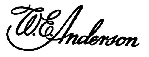 W.E. Anderson trademark