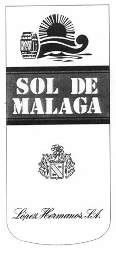 SOL DE MALAGA López Hermanos, S.A. trademark