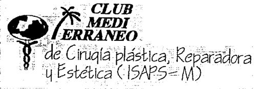 CLUB MEDITERRANEO de Cirugía plástica, Reparadora y Estética (ISAPS-M) trademark