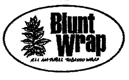 Blunt Wrap ALL NATURAL TOBACCO WRAP trademark