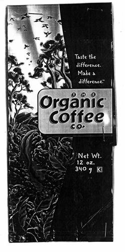 The Organic Coffee CO. Taste the difference. Make a difference. Net Wt. 12 oz. 340 g K trademark