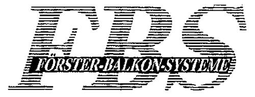 FBS FÖRSTER·BALKON·SYSTEME trademark