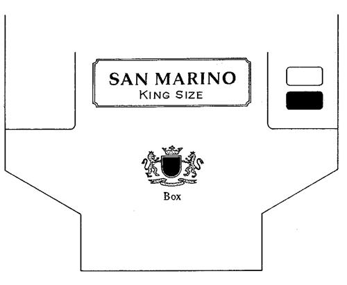 SAN MARINO KING SIZE Box trademark