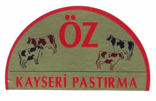 ÖZ KAYSERI PASTIRMA trademark