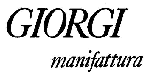 GIORGI manifattura trademark