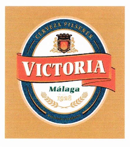 VICTORIA CERVEZA PILSENER Malaga 1928 trademark