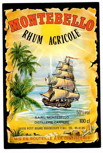 MONTEBELLO RHUM AGRICOLE trademark