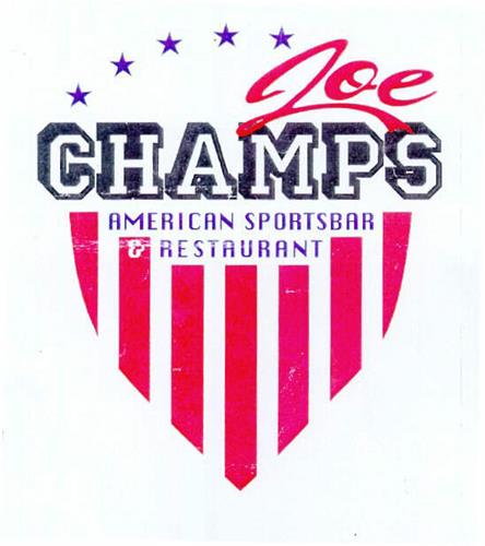 Joe CHAMPS AMERICAN SPORTSBAR RESTAURANT trademark