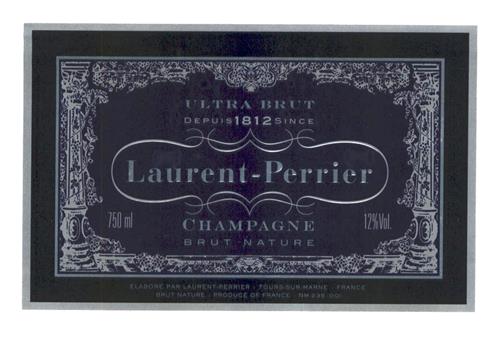 ULTRA BRUT DEPUIS 1812 SINCE Laurent-Perrier CHAMPAGNE BRUT NATURE trademark