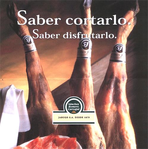 Saber cortarlo. Saber disfrutarlo. Sánchez Romero Carvajal JABUGO S.A. DESDE 1879 trademark