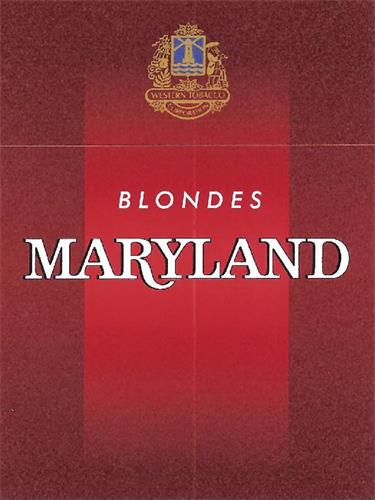 BLONDES MARYLAND western tobacco trademark