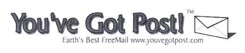 You've Got Post! Earth's Best FreeMail www.youvegotpost.com trademark