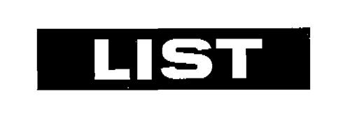 LIST trademark