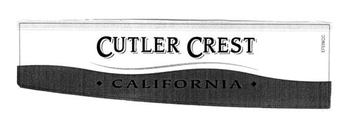 CUTLER CREST CALIFORNIA trademark