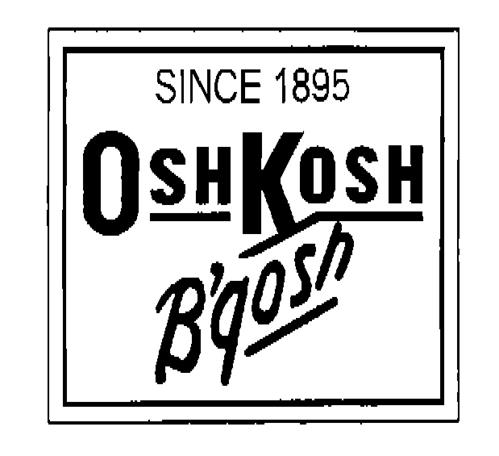 SINCE 1895 OSHKOSH B'gosh trademark