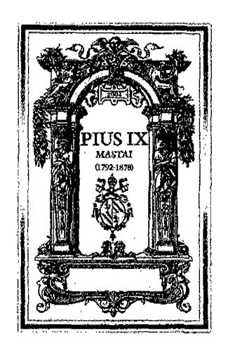 PIUS IX MASTAI (1792-1878) trademark