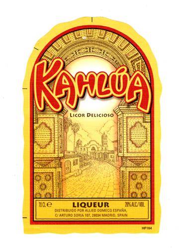 KAHLÚA LICOR DELICIOSO trademark