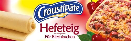 CroustiPâte Hefeteig mit Süssungsmitteln Für Blechkuchen trademark