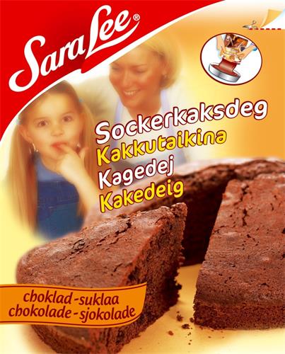 Sara Lee Sockerkaksdeg Kakkutaikina Kagedej Kakedeig choklad - suklaa chokolade - sjokolade trademark