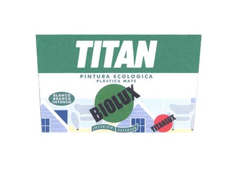 TITAN PINTURA ECOLÓGICA PLÁSTICA MATE BLANCO BRANCO INTENSO trademark