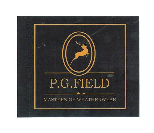 P.G. FIELD MASTERS OF WEATHERWEAR trademark