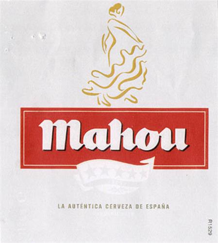 Mahou LA AUTÉNTICA CERVEZA DE ESPAÑA trademark