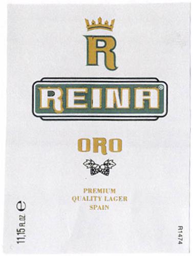 R REINA ORO PREMIUM QUALITY LAGER SPAIN trademark