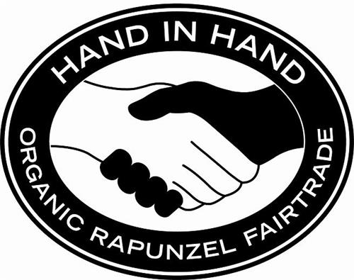 HAND IN HAND ORGANIC RAPUNZEL FAIRTRADE trademark