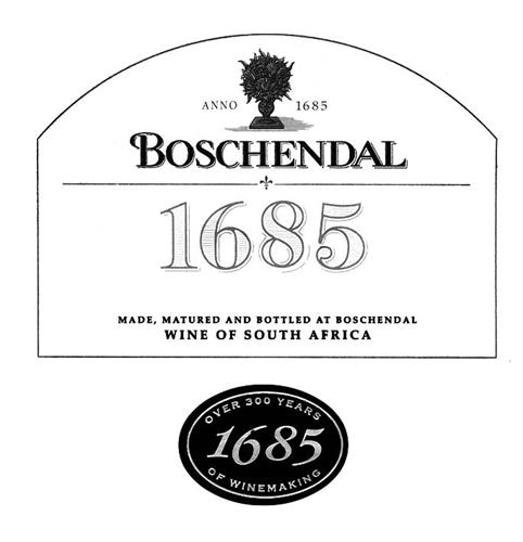 BOSCHENDAL ANNO 1685 MADE, MATURED AND BOTTLED AT BOSCHENDAL WINE OF SOUTH AFRICA trademark