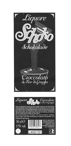 Liquore Schoko Schokolade Cioccolato in Fior di Grappa trademark