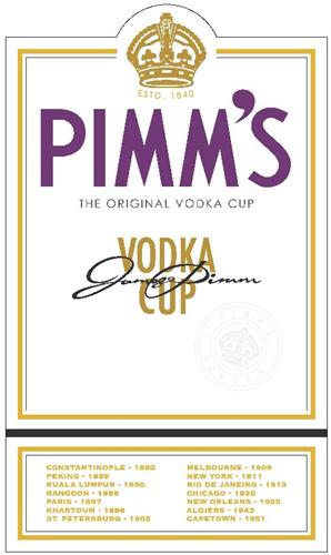 PIMM'S VODKA CUP trademark