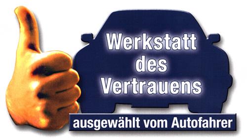 Werkstatt des Vertrauens ausgewählt vom Autofahrer trademark