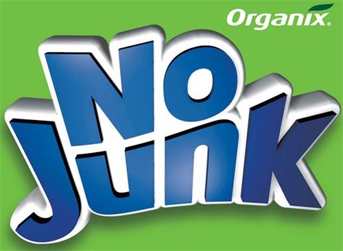 Organix. No Junk trademark