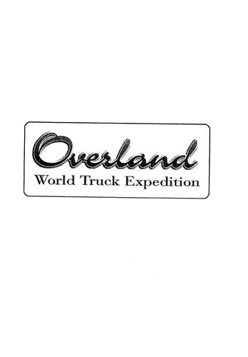 OVERLAND WORLD TRUCK EXPEDITION trademark