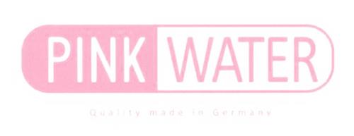 PINK WATER Quality made in Germany trademark