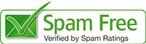 Spam Free Verified by Spam Ratings trademark