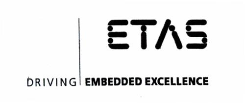 ETAS DRIVING EMBEDDED EXCELLENCE trademark