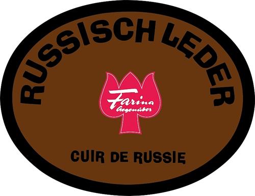 RUSSISCH LEDER Farina Gegenüber CUIR DE RUSSIE trademark