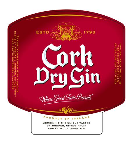 Cork Dry Gin Estd 1793, Statio Benefida Carinis Where Good Taste Prevails, Perfectly balanced with a unique blend of aromatic juniper, citrus fruit and exotic botanical flavours trademark