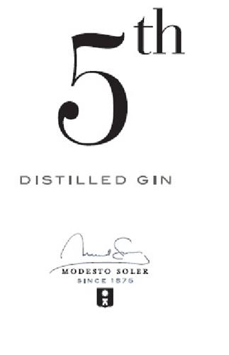 5th 
DISTILLED GIN trademark