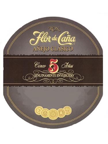 Flor de Caña RON AÑEJO CLASICO Cinco Años GENUINAMENTE ENVEJECIDO trademark