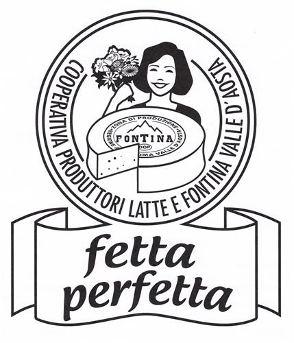 FONTINA COOPERATIVA PRODUTTORI LATTE E FONTINA VALLE D'AOSTA  FETTA PERFETTA trademark