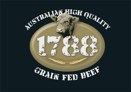 1788 AUSTRALIAN HIGH QUALITY GRAIN FED BEEF trademark