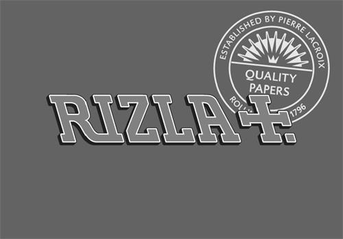 RIZLA ESTABLISHED BY PIERRE LACROIX QUALITY PAPERS trademark