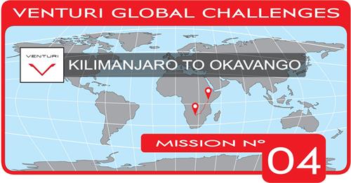 VENTURI GLOBAL CHALLENGES
VENTURI V
KILIMANJARO TO OKAVANGO 
MISSION N04 trademark