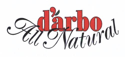 d'árbo All Natural trademark