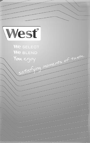 WEST WE SELECT WE BLEND YOU ENJOY SATISFYING MOMENTS OF TASTE trademark