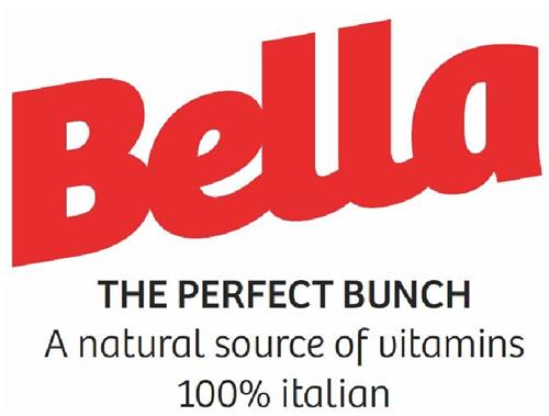 BELLA THE PERFECT BUNCH A NATURAL SOURCE OF VITAMINS 100% ITALIAN trademark