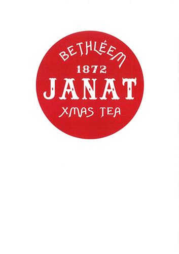 BETHLEEM 1872 JANAT XMAS TEA trademark