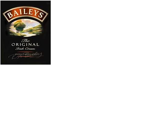 BAILEYS The Original Irish Cream Product of Ireland RA Bailey trademark